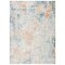 Safavieh 8 x 10 ft. Aria Contemporary Rectangle Power Loomed Rug - Rust & Blue ARA587P-8 - alternate 1